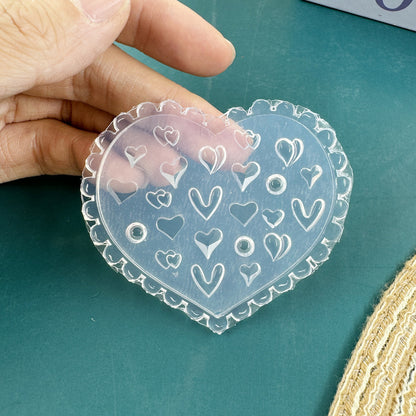 Silikon-Manikürform mit Blumenmotiv (nicht weißlich)