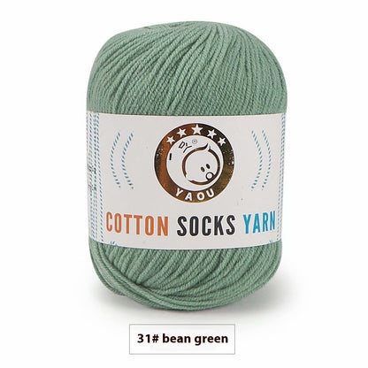 3-strand Combed Cotton Wool DIY Handmade Doll Toys For Babies And Children Yarn 50g