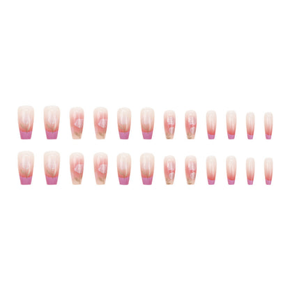 Hochwertiger Nude-Nagellack „Pure Desire Girl Heart Violet Red Wear“, 24 Stück