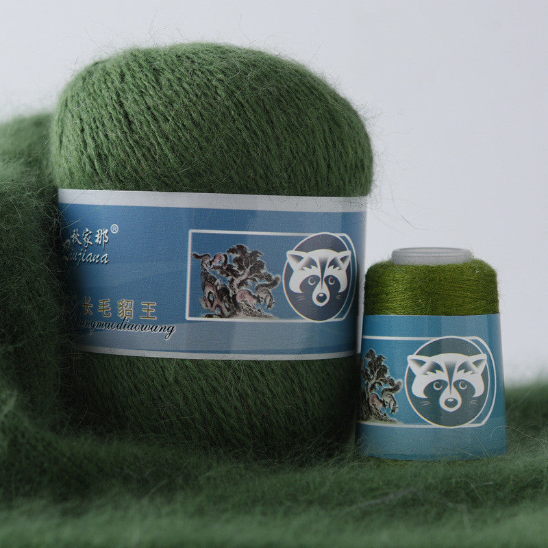 Langhaariges Nerzwollgarn