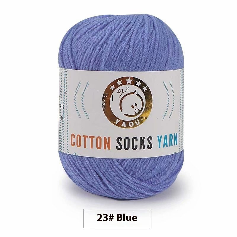 3-strand Combed Cotton Wool DIY Handmade Doll Toys For Babies And Children Yarn 50g