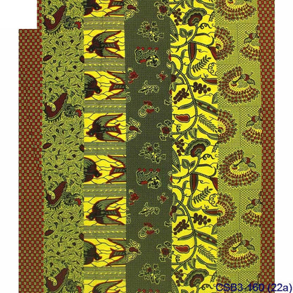 Baumwollstoff mit afrikanisch-indischem geometrischem Muster, gewachst