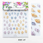 Nagelsticker mit Blumenmuster