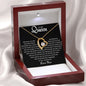 Hollow out heart-shaped necklace gift box for women