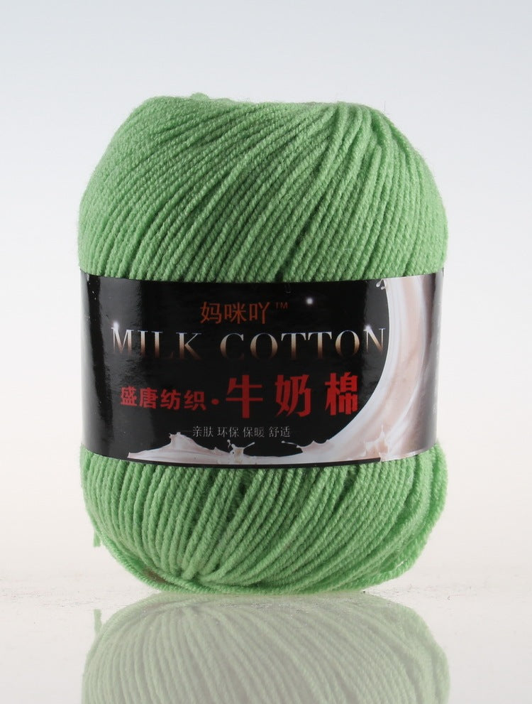 3-Strand Milk Cotton Wool DIY Doll Sweater Scarf Hat Cotton Yarn