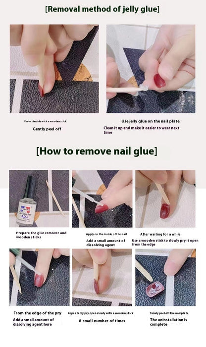 Handgefertigte Nagelverstärkung für den Sommer