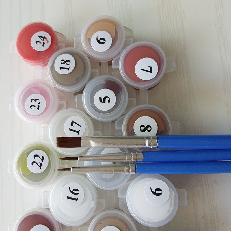 Blumen und Früchte – DIY-Digitalmalset