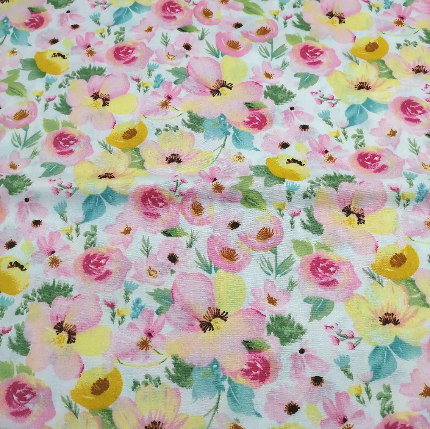 Cotton Twill Printed Cloth DIY Handmade Patchwork Floral Cloth Cotton Bedding Fabric