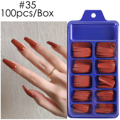 Blue Box Full Paste Wear Long Ballet Nail Plate