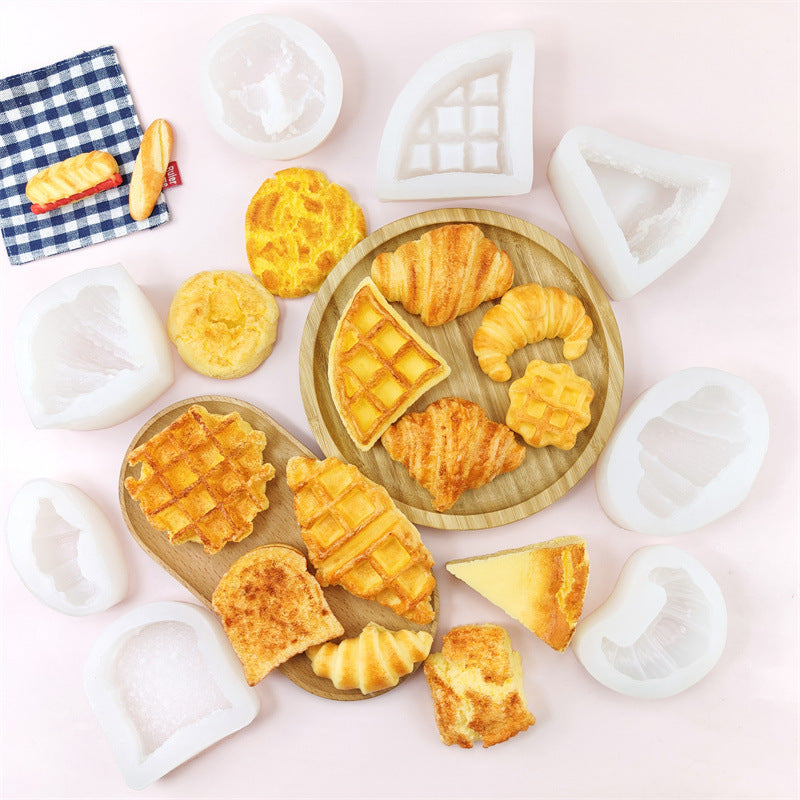 Creative Replica Bread Silicone Fondant Cake Decoration Tool DIY Handmade Pinch Mold