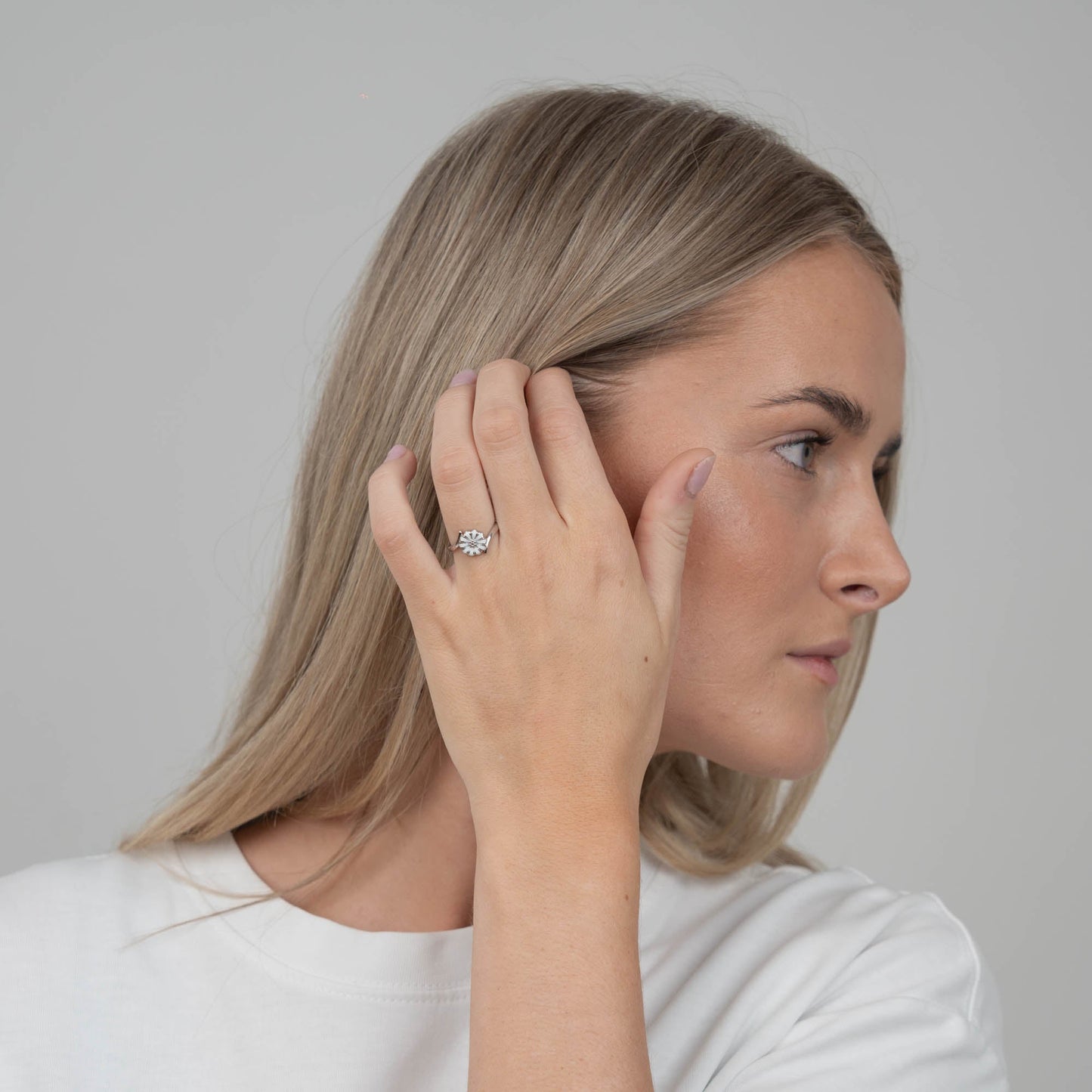 Marguerite Power Ring - Polished Sterling Silver