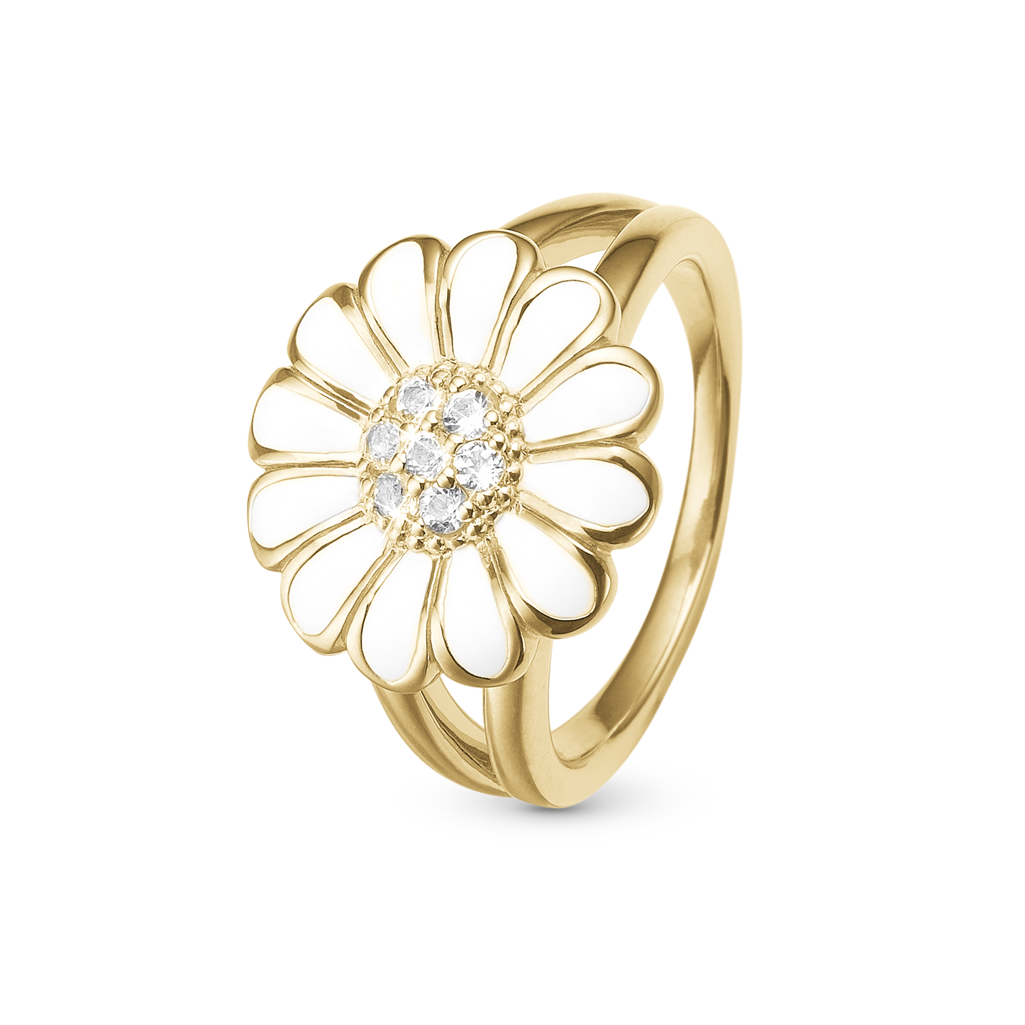 Topaz Big White Marguerite Ringe - CHRISTINA