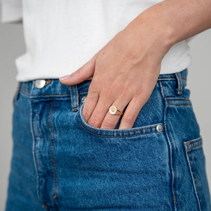 Marguerite Ring - Gold Plated Sterling Silver