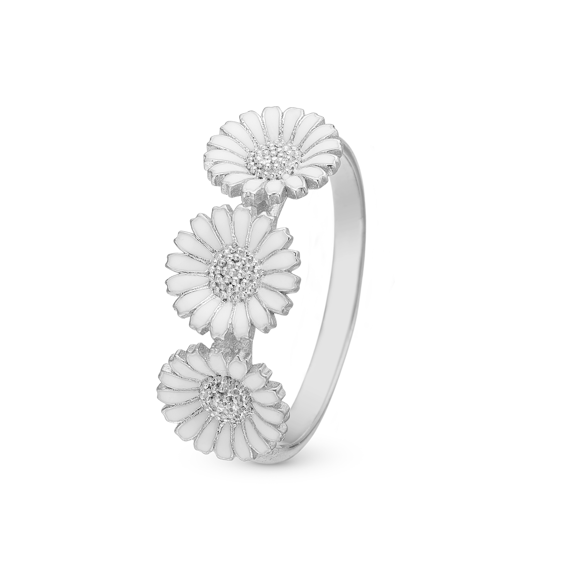 Triple Marguerite Ring - Sterling Silver