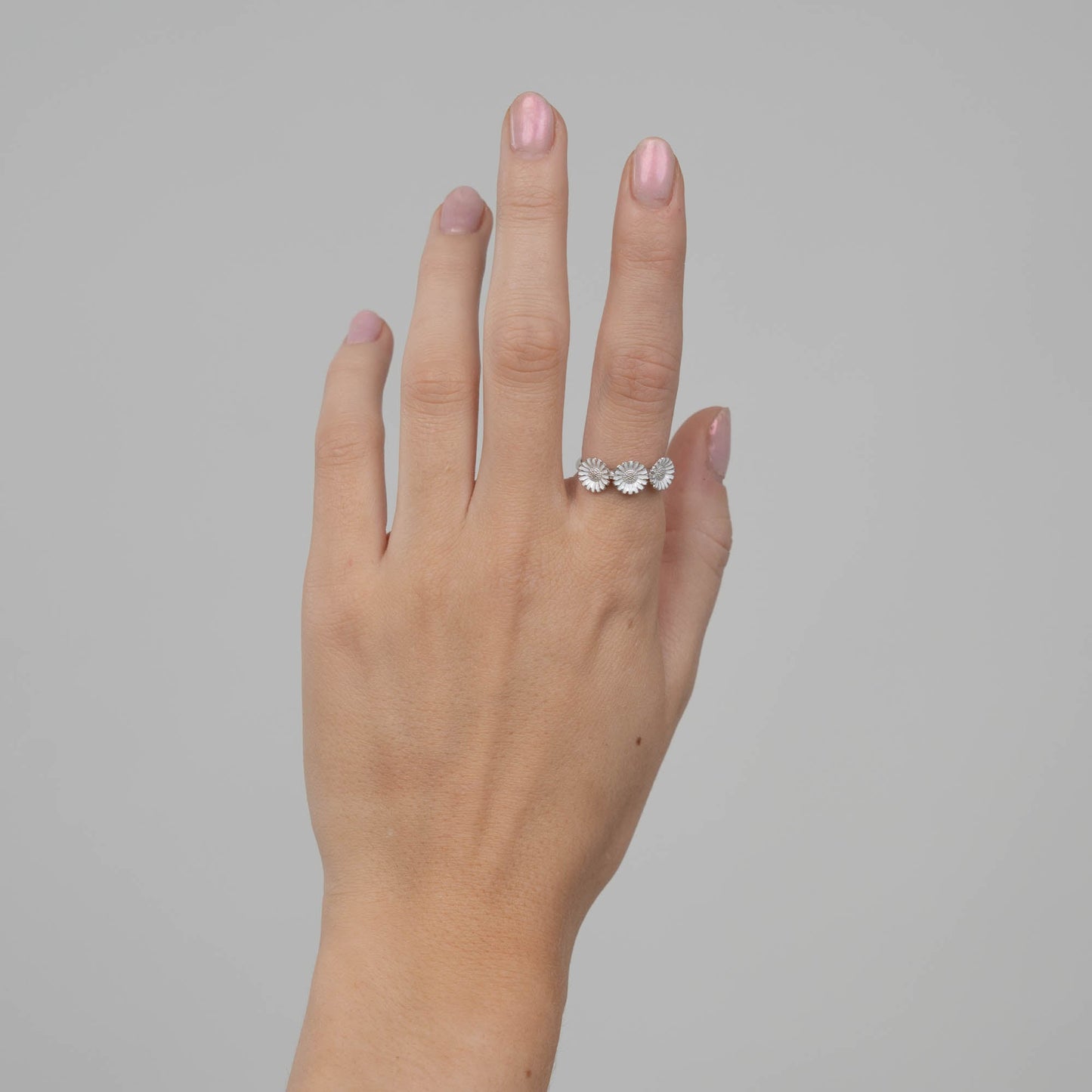 Triple Marguerite Ring - Sterling Silver