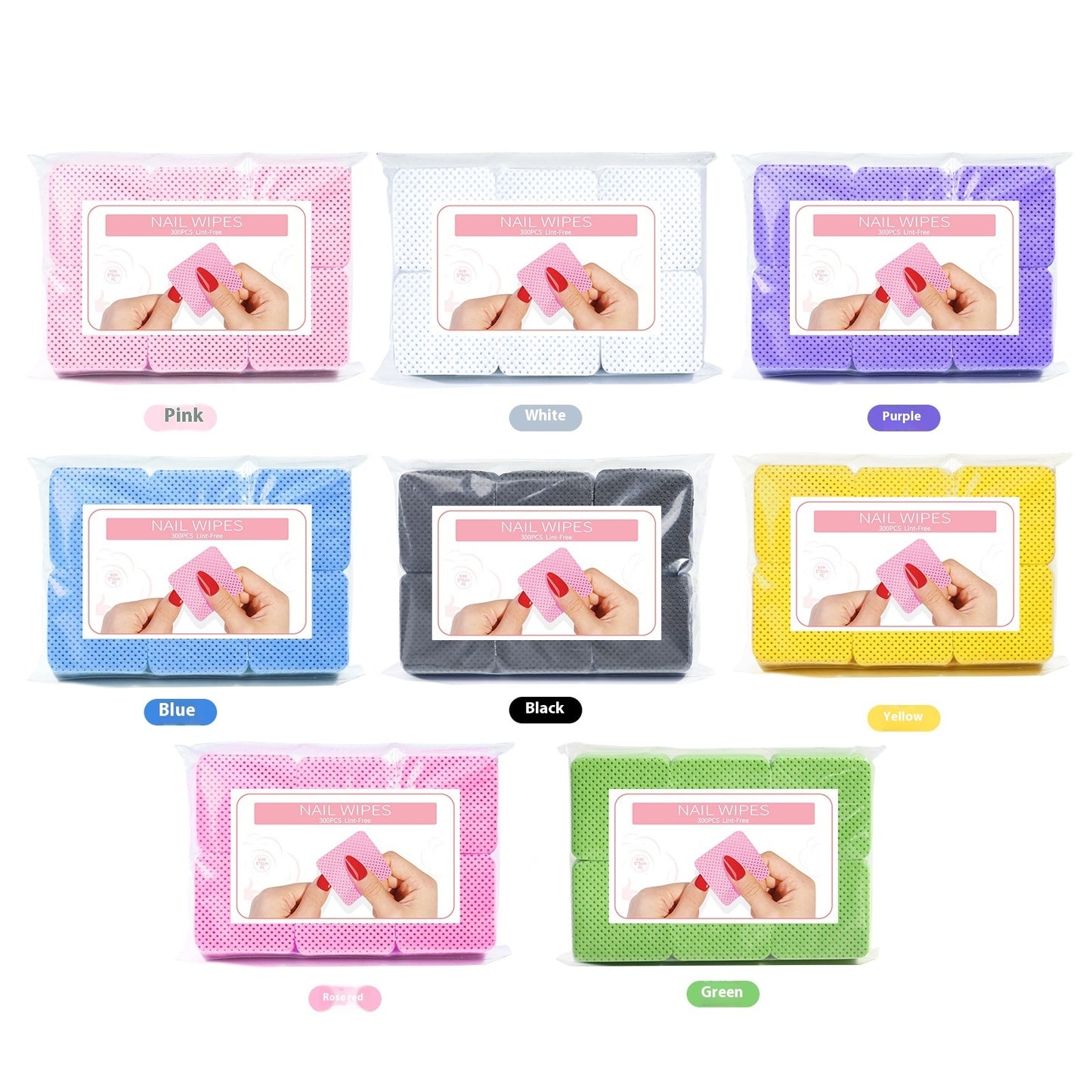 Portable Home Solid Color Magic Nail Polish Removing Tissue