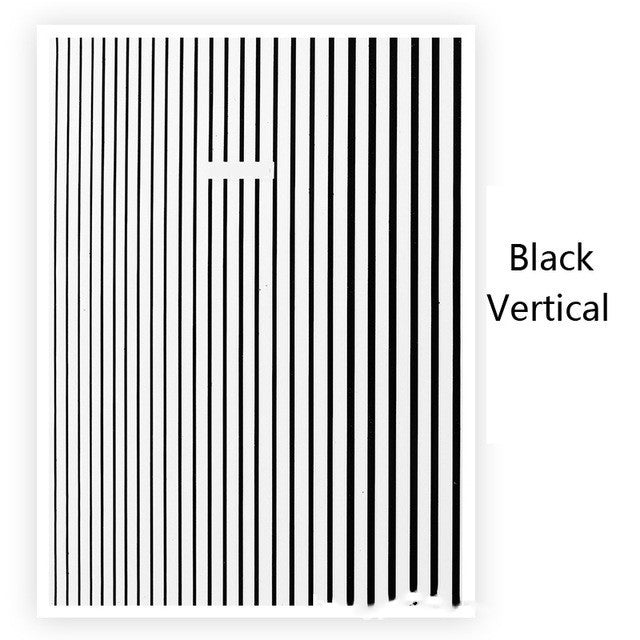 Nagelkunst-Fluoreszenz-Linien-Klebesticker
