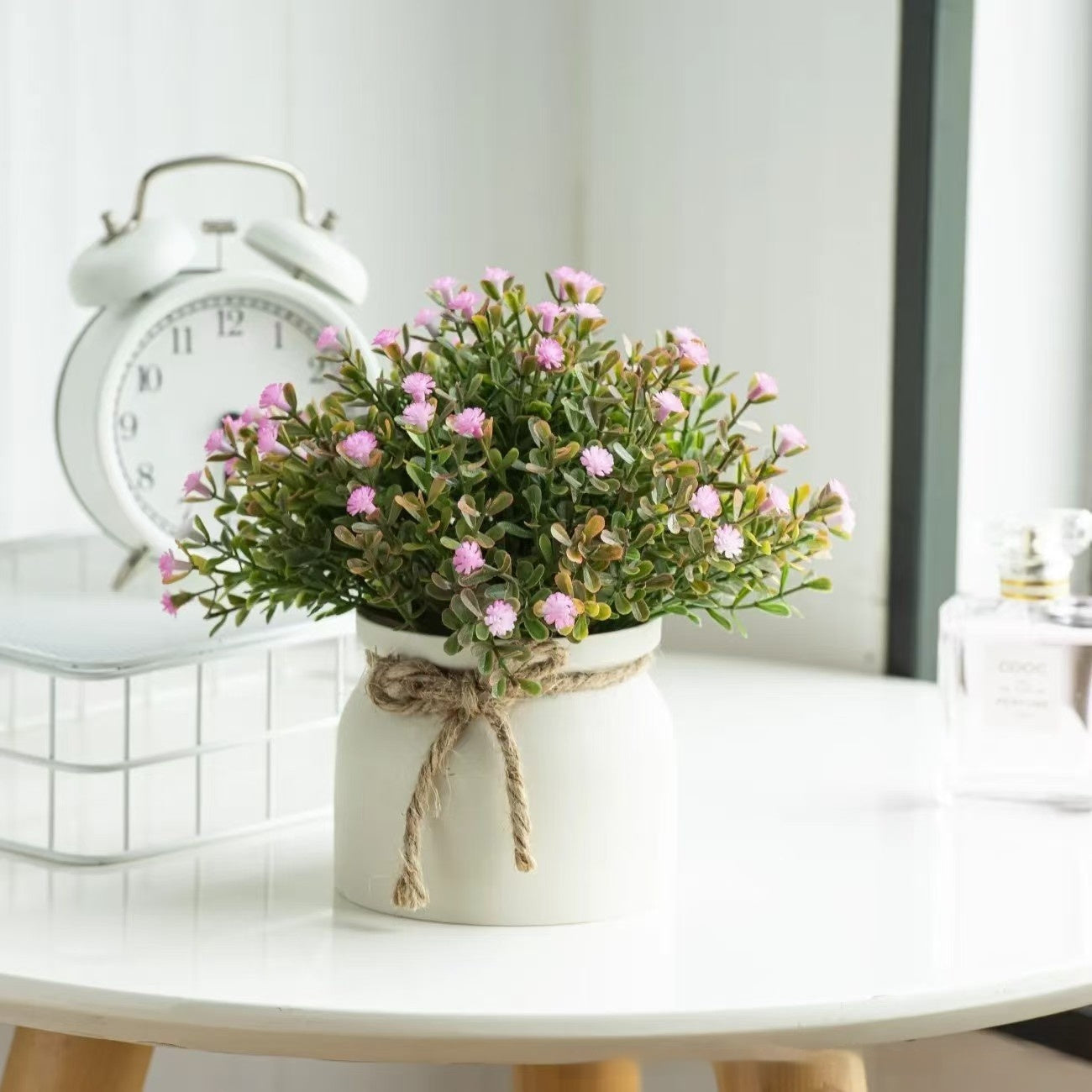 Kleine Bonsai-Ornamente für den Schreibtisch im Wohnzimmer, künstliche Blumen
