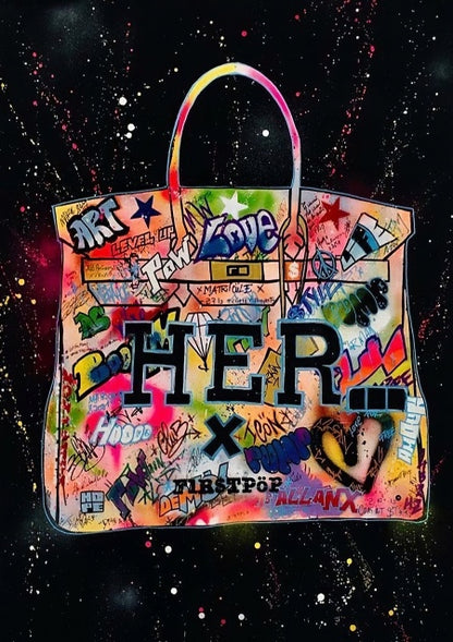 Moderne Graffiti-Taschen, Leinwandbilder, abstrakte Poster und Wandkunst – beliebte Dekorationen fürs Wohnzimmer