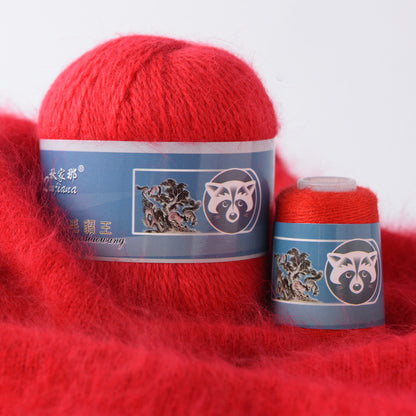 Langhaariges Nerzwollgarn