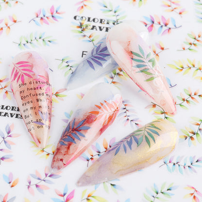 Nagelsticker Blumenmuster