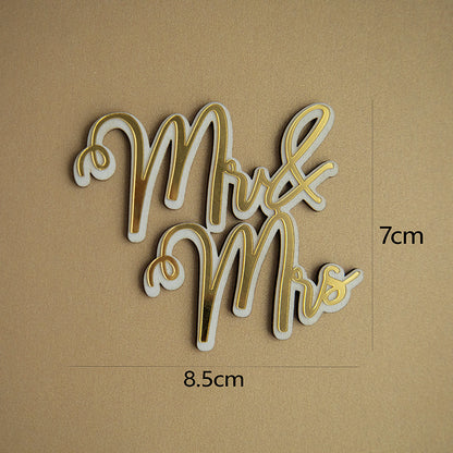 Love Wedding Proposal Acrylic Cake Insertion