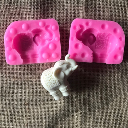 Three-dimensional Elephant Silicone Mold Aromatherapy Plaster Mold