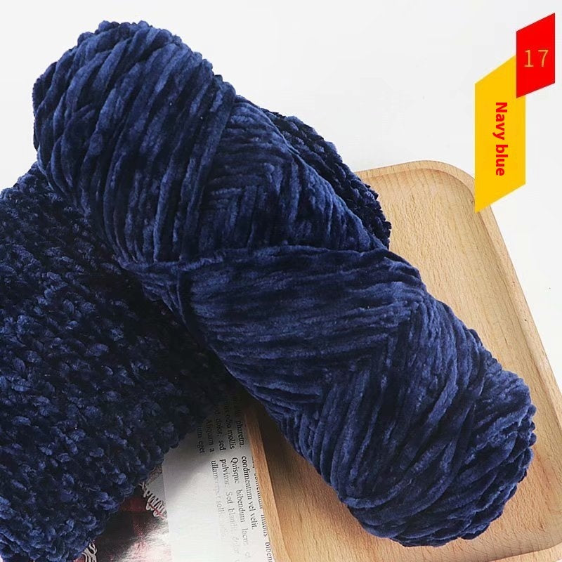 Chenille Gold Velvet Thick Knitting Wool Yarn Ball Scarf Sweater Doll Woven Material Kit