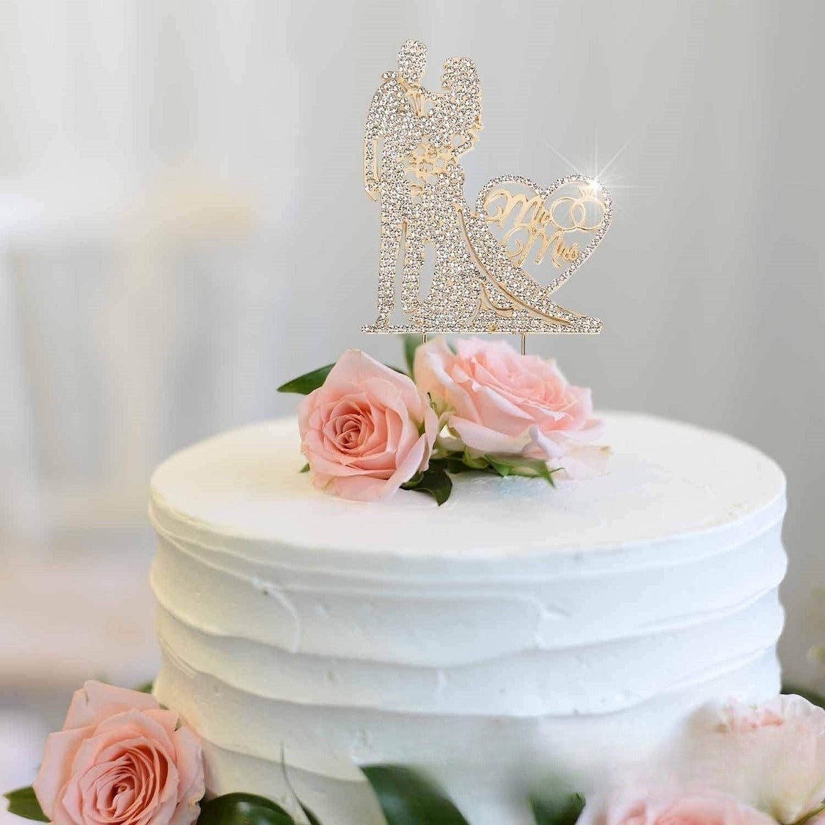 Bride And New Love Wedding Cake Insert