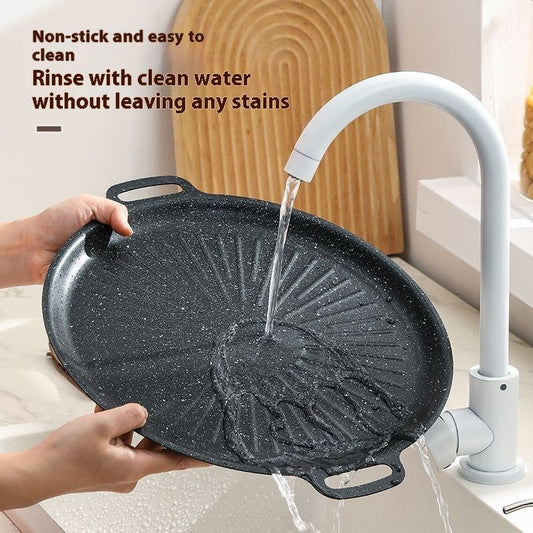 Antihaftbeschichteter Topf für Weizenreis, Grillplatte