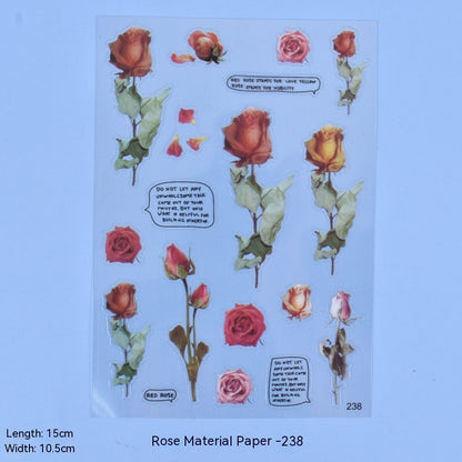 Mehr als nur Kristallkleber-Blumen-Materialaufkleber