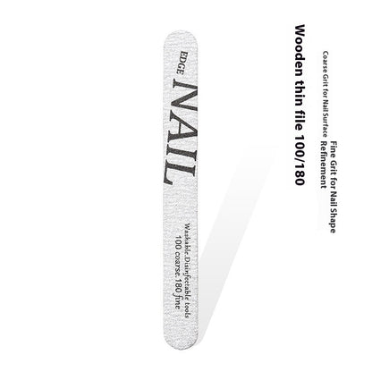 Manicure Nail File Polish Rub Pieces Nail Scissors Sponge Rub Burnishing Stick Nail Beauty Tool Set