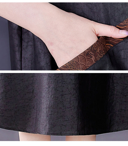 High-end Silk Fragrant Cloud Yarn Summer Dress