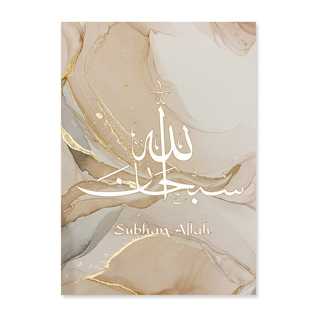 Abstraktes Poster/Leinwandbild aus Goldmarmorflüssigkeit