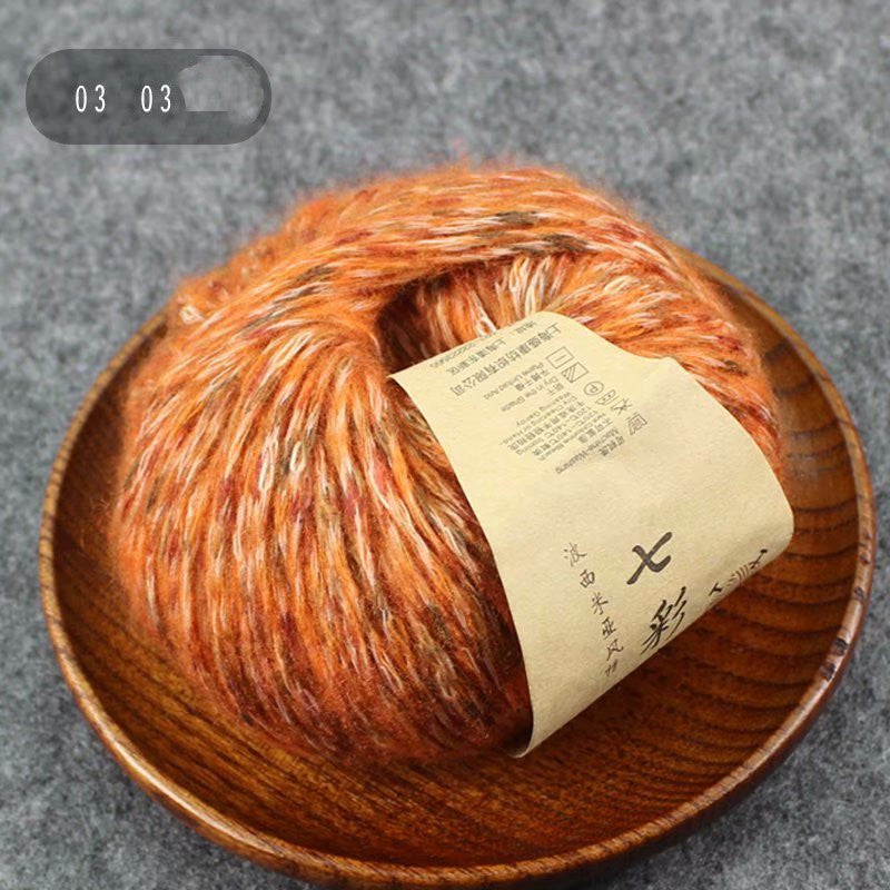 Colorful Woolen Yarn Handmade Crochet Diy Scarf Thread Sweater Hat Thread Medium Thick Woolen Ball