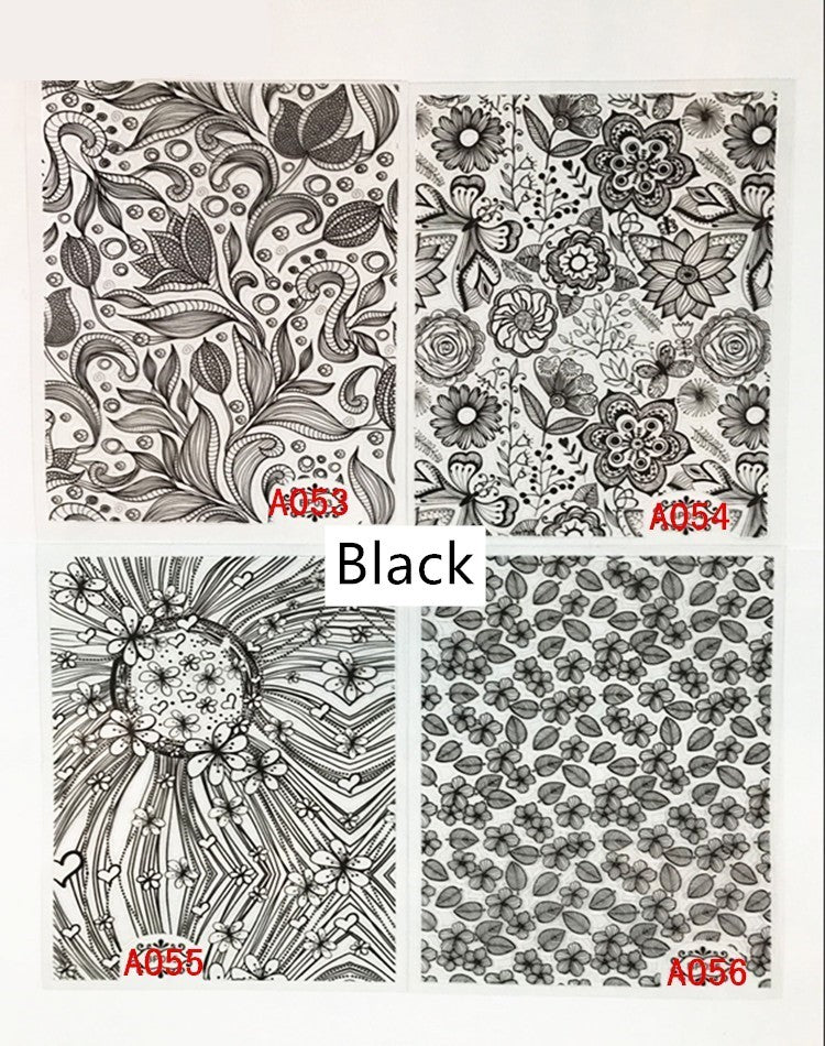 3D-Metalllinien-Nagelaufkleber in Hohlgold, selbstklebend