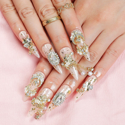 Metall, Schwerindustrie, Goldene Perle, Verschleißnagel, Rein handgefertigt