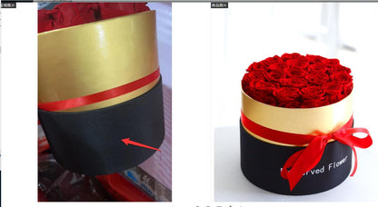 Ewige Rosen in der Box – Konservierte echte Rosen im Geschenkset zum Valentinstag – Romantische künstliche Blumen