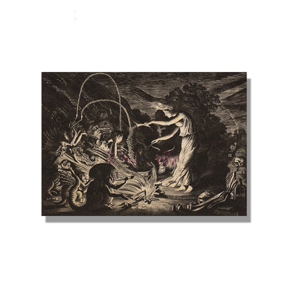 Itchcraft Hexerei Lustiges Hexenmagie Brujeria Nordisches Poster