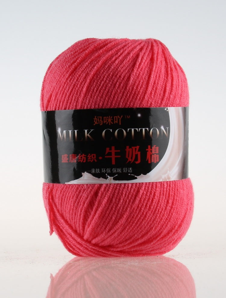 3-Strand Milk Cotton Wool DIY Doll Sweater Scarf Hat Cotton Yarn