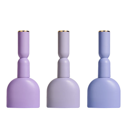 Lichtdichte Nagellackflasche aus Glas mit Pinsel und galvanisiertem Nagellackdeckel