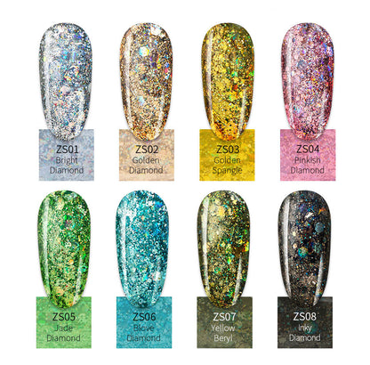 8 Farben leuchtender Diamantkleber