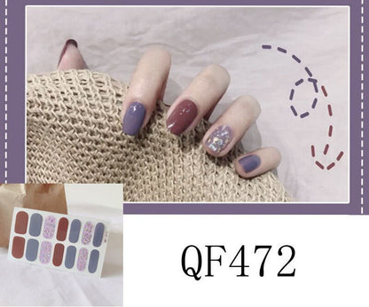 Nagelsticker 3D Diamant-Nagel 14 Sticker Wasserfeste Nagelsticker Komplettsticker Für Schwangere