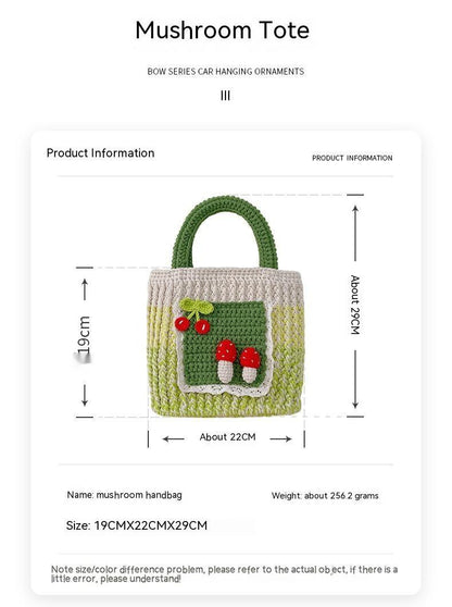 Handmade Sunflower Handbag Woven With Yarn