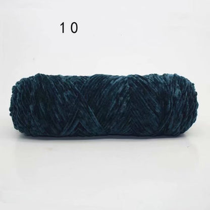 Chenille Gold Velvet Yarn Hook Shoe Thread