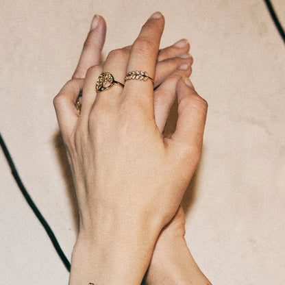 CHRISTINA Forest Leaves Ringe