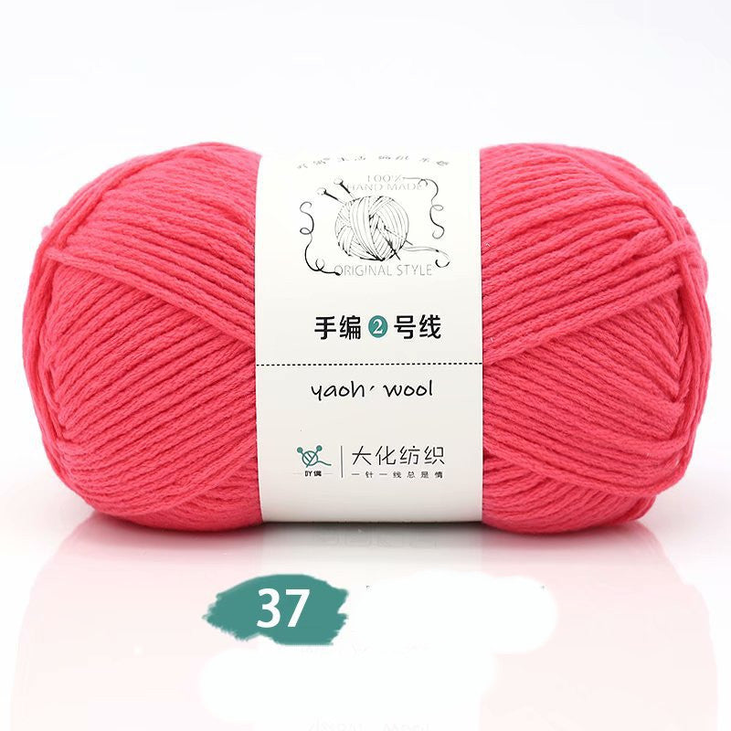 Medium Thick Hand-knitted Woolen Yarn Scarf Hat Coat Stick Needle DIY6 Strands