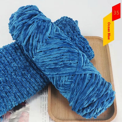 Chenille Gold Velvet Thick Knitting Wool Yarn Ball Scarf Sweater Doll Woven Material Kit