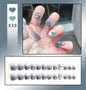 French Worn Removable Nails And Diamonds