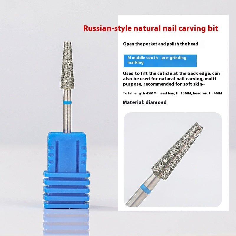 Vormontierter Polierkopf-Satz mit Diamantsand für die Maniküre